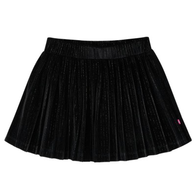 Fusta plisată pentru copii cu lurex, negru, 140 foto