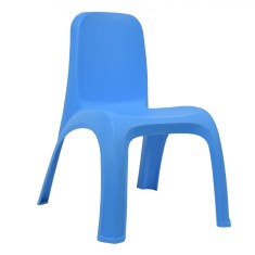 Scaun Copii Plastic, Fără Brate, Dimensiuni 38x44x52cm, Culoare Albastru Mat