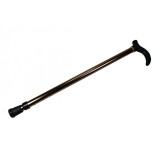 Baston reglabil pentru mers, 75-90 cm, maner ergonomic in forma de T, varf antiderapant, structura usoara din aluminiu, maro