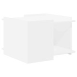 vidaXL Masă de cafea Alb 50,5 x 50 x 33 cm Lemn prelucrat 8001002