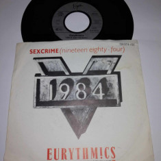 Eurythmics Sexcrime Virgin 1984 Ger single vinil vinyl 7” VG+