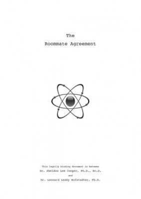 Sheldon&amp;#039;s Roommate Agreement foto