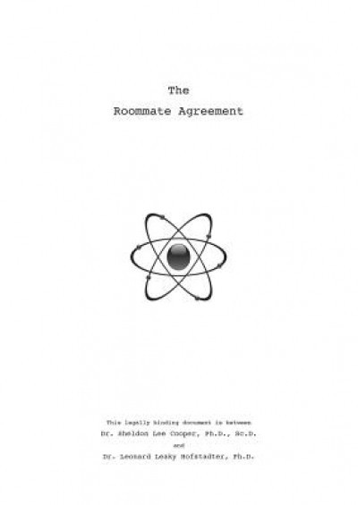 Sheldon's Roommate Agreement