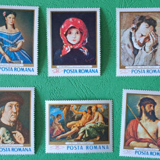 TIMBRE ROMANIA MNH LP668/1968-Reproduceri de arta ( I) -Serie simpla