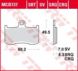 Set placute frana fata TRW MCB737SV - Kawasaki Z 800-1000 - Suzuki GSX-S 750 - GSX 1300 B-King - Triumph Speed Triple