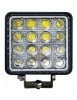 Proiector LED Auto Offroad 4D Angel Eyes 48W, 3520 Lumeni, 12V-24V, Spot 30&deg;, Patrat, Xenon Bright