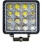 Proiector LED Auto Offroad 4D cu Angel Eyes 48W/12V-24V, 3520 Lumeni, Patrat, Spot Beam 30 Grade