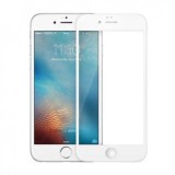 Folie sticla apple iphone 6 plus full face alb, Flippy