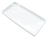 Husa silicon S-case alba pentru Sony Xperia P (LT22i)