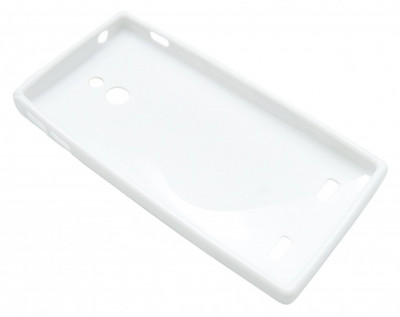 Husa silicon S-case alba pentru Sony Xperia P (LT22i) foto