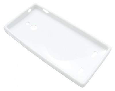 Husa silicon S-case alba pentru Sony Xperia P (LT22i) foto