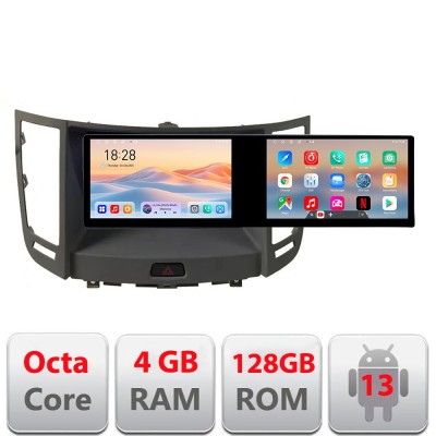 Navigatie Infinity FX intre anii 2009-2012 Lenovo 8 core 4+64 10.5 inch Incell 1K android Wifi 5Ghz gps internet CarStore Technology foto
