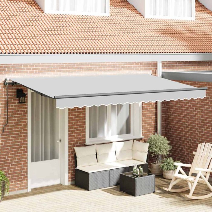 Cadru de copertină Antracit 4 x 2 m Metal