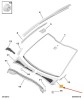 Panou deflector parbriz PEUGEOT 2008, 03.2013-12.2019; 208, 04.2012-12.2019, partea dreapta,