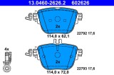 ATE 13.0460-2626.2 set placute frana,frana disc