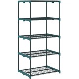 Outsunny Suport pentru Plante Vertical cu 5 Niveluri din Oțel și Plastic, Suport Ghivece pentru Interior și Exterior Grădină Balcon, 67x49x138 cm, Ver