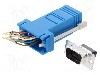 Adaptor D-Sub 9pin tata, RJ45 soclu, MH CONNECTORS - DA9-PMJ8-B-K
