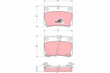 TRW GDB3239 COTEC set placute frana,frana disc