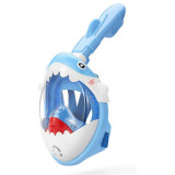 Masca snorkeling cu tub pentru copii model rechin, albastra GartenVIP DiyLine, Strend Pro