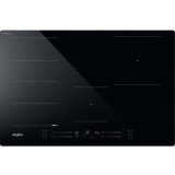 Whirlpool WF S1577 CPNE Plita cu inductie, control cu buton tactil, 4 zone de gatit, negru
