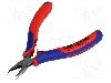 Clesti oblici, pentru taiere, 120mm, otel vanadium, calit in ulei, KNIPEX - 64 62 120