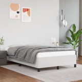vidaXL Cadru de pat fără saltea alb 120x190 cm piele artificială