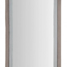 Oglinda decorativa Cloe, Mauro Ferretti, 60x160 cm, MDF/rama acoperita cu catifea, gri