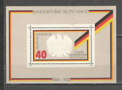 Germania.1974 25 ani Republica Federala-Bl. MG.337 foto