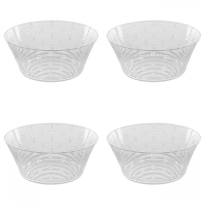 Set boluri, 4 piese, 3.42 l, Plastic, Transparent foto