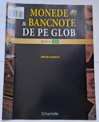 Monede &amp;amp; Bancnote de pe Glob, Brazilia foto