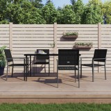 VidaXL Set mobilier de grădină, 5 piese, poliratan și oțel 3187011
