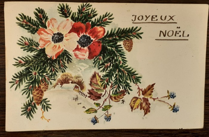 FELICITARE DE CRACIUN, TIP CARTE POSTALA - 1935