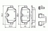 Set placute frana,frana disc BMW Seria 3 Cupe (E92) (2006 - 2013) BOSCH 0 986 494 269