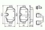 Set placute frana,frana disc BMW Seria 1 (E87) (2003 - 2013) BOSCH 0 986 494 269