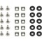 SET montare GEMBIRD pentru rack 19&quot;, 10 seturi, contine: 10 x M6 suruburi, 10 x