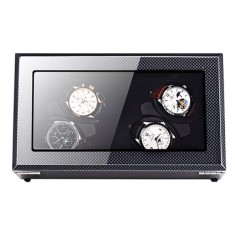 Cutie intors ceasuri automatice iUni, Watch Winder 4 Luxury Carbon foto