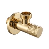 Robinet colțar Diamond 03 1/2" x 3/4"Gold