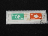 Timbru Rom&acirc;nia 1964 &ndash; Congresul Uniunii Poștale Universale, Poștă Aeriană, ștampilat -A62