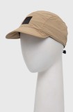 Jack Wolfskin sapca Road Trip culoarea bej, neted