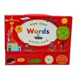 Words Wipe Clean Activity Pack by Sandcastle Books - Reusable, Fun Learning for Kids