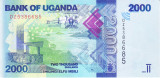 Bancnota Uganda 2.000 Shilinigi 2022 - P50 UNC