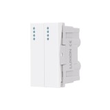 Modul Intrerupator Dublu Mecanic 2M / 1M LUXION, Standard Italian SmartElectro IntelligentHouse