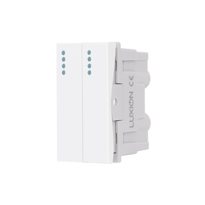 Modul Intrerupator Dublu Mecanic 2M / 1M LUXION, Standard Italian SmartElectro IntelligentHouse