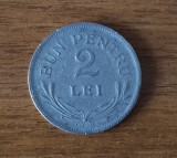 Cumpara ieftin 2 lei 1924, Rom&acirc;nia, monetăria Bruxelles