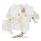 Floare Artificială cu Clips, Hortensie, Dimensiune 10 cm, Culoare AlbĄ