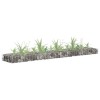 VidaXL Strat &icirc;nălțat gabion, 180x30x10 cm, oțel galvanizat 145632