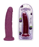 Dildo Realist Parfumat Sam, Aroma Mure, PVC, Mov, 19.5 cm
