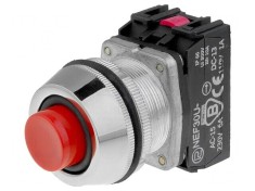 Comutator apăsare 30mm 1 NC NO
