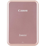 Imprimantă foto Canon Zoemini PV123, Rose Gold, tehnologie ZINK (zero ink), Viteză: 50 de secunde per fotografie, Rezoluție de imprimare 314 X 400 dpi