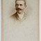 FOTOGRAF E. CHEVENON , COSNE , BARBAT CU MUSTATA IN FURCULITA , FOTOGRAFIE C.D.V. , SFARSITUL SEC. XIX